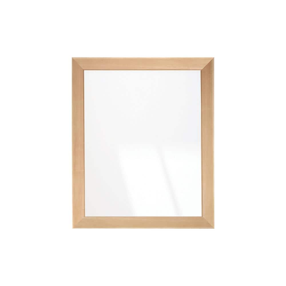 BrandtWorks Natural Maple Elegance Framed Mirror 32 in. W x 38 in. H ...