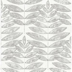 Akira Dove Leaf Paper Strippable Roll (Covers 56.4 sq. ft.)