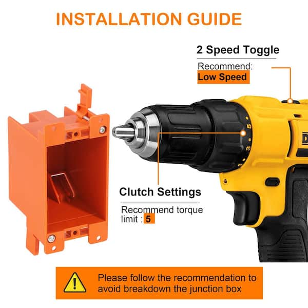 Vrbgify Single Gang Electrical Outlet Junction Box Old Work