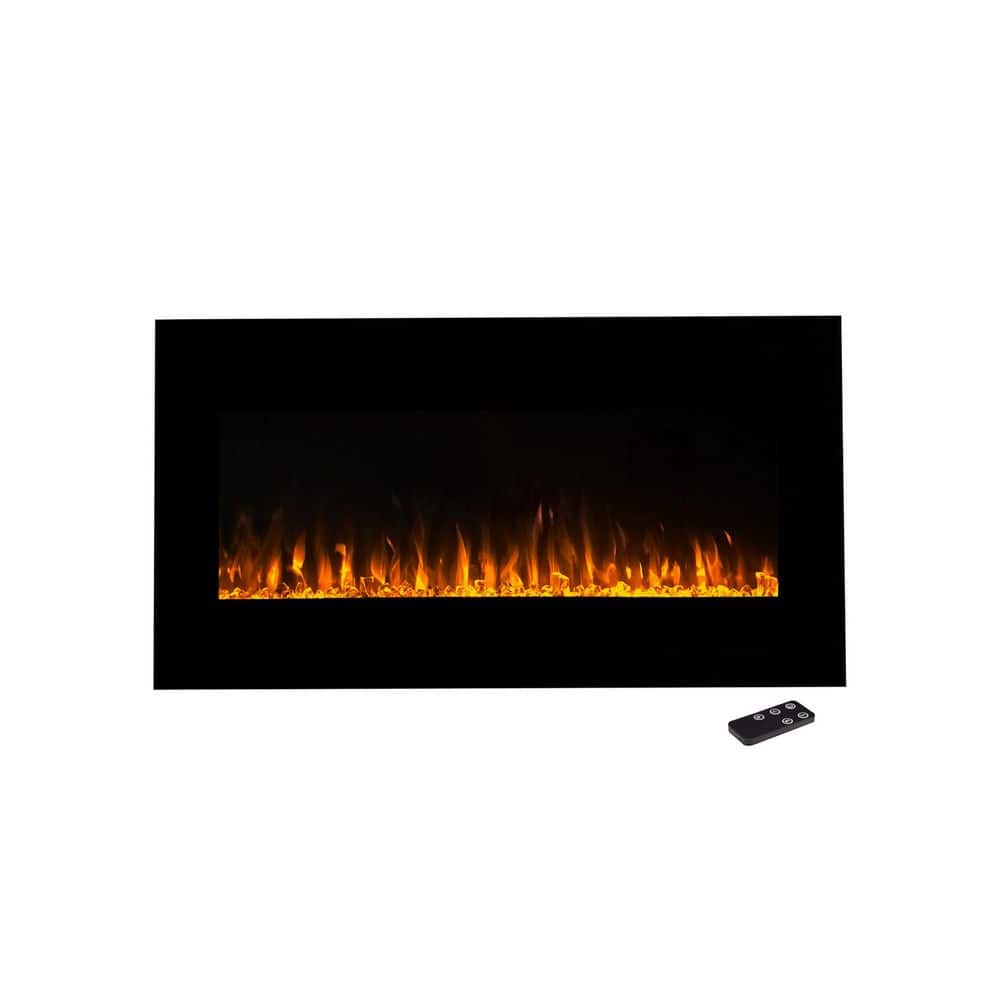 Northwest 36 in. LED Fire and Ice Electric Fireplace with