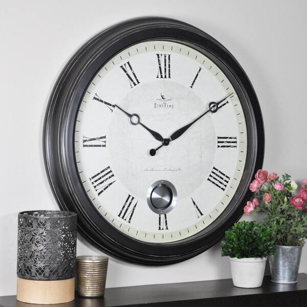 FirsTime 24 in. Round Adair Wall Clock