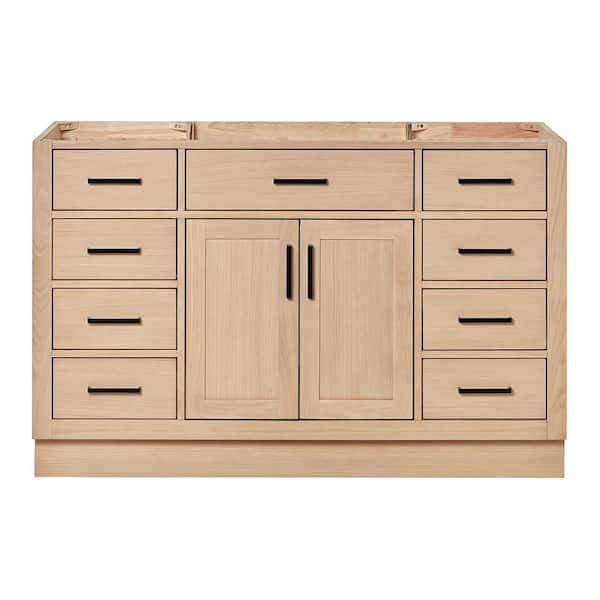 Hepburn 54 in. W x 21.5 in. D x 34.5 in. H Bath Vanity Cabinet without Top in Oak