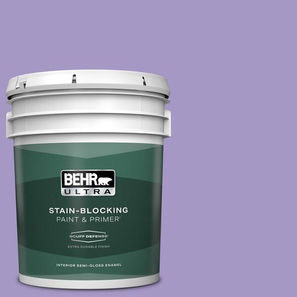 BEHR ULTRA 5 gal. #640B-5 Bloomsberry Extra Durable Semi-Gloss Enamel Interior Paint & Primer