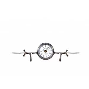 Dahlia Abstract Aeroplane Table Clock