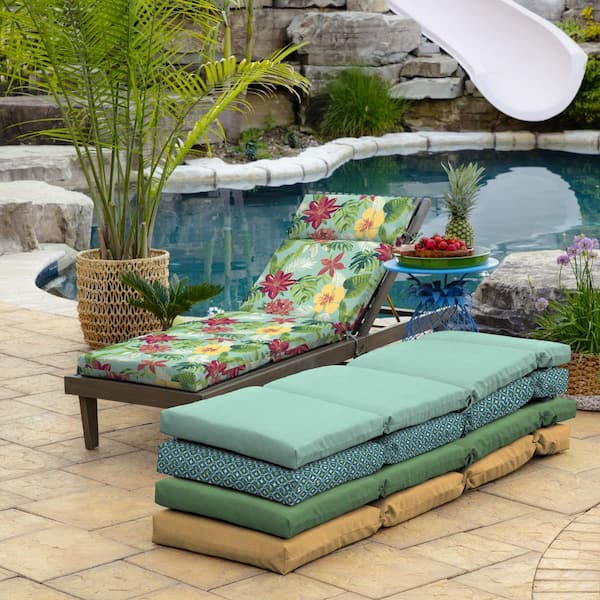 Arden Selections 21 X 72 Elea Tropical, How To Make Outdoor Chaise Lounge Cushions