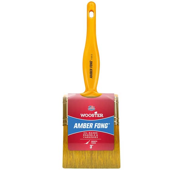 Wooster 3 in. Amber Fong Bristle Brush