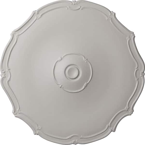 Ekena Millwork 18-7/8 in. x 1-1/2 in. Pompeii Urethane Ceiling Medallion (Fits Canopies upto 2 in.), Ultra Pure White