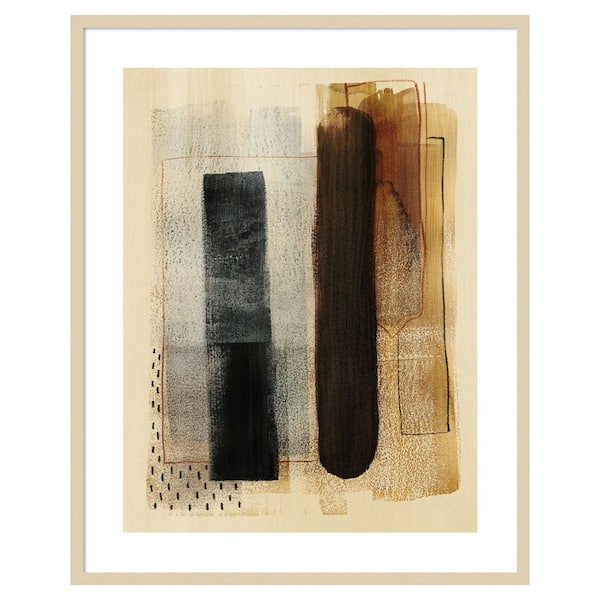 Amanti Art Burnt Toast I by Grace Popp 33 in. W x 41 in. H. Wood Framed Wall Art Print Framed in Brown