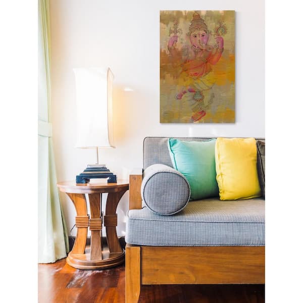 Unbranded 24 in. H x 16 in. W "Elephant Dance" by Parvez Taj Printed Canvas Wall Art