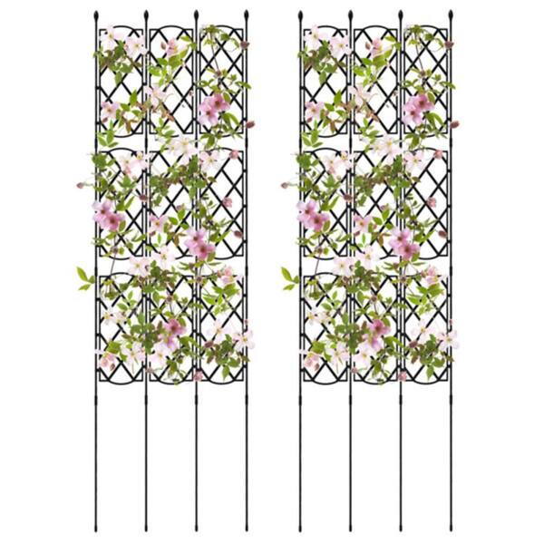 Phewnyzo 19 in. L x 64 in. H Outdoor Plant Support Trellis, 3