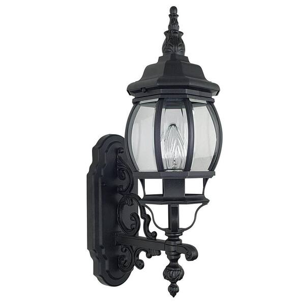 Sunset Biswell 1-Light Black Outdoor Wall Lantern Sconce