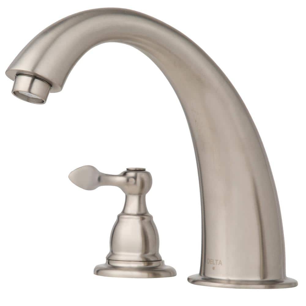 Elegant 16" Stainless Steel Classic Widespread Deck Mounted Faucet
