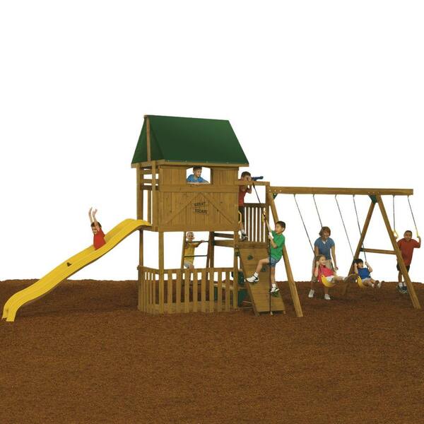PlayStar Great Escape Ready to Assemble Starter Swing Set