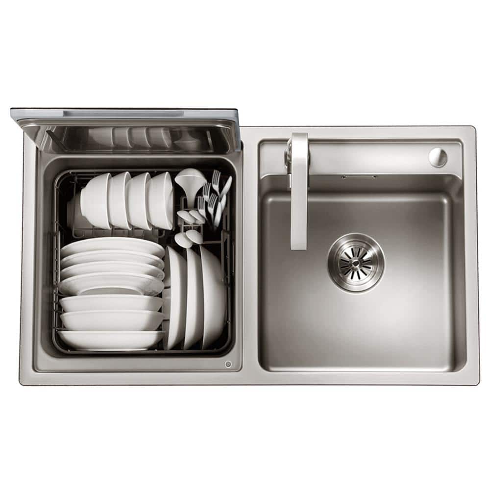 Stainless Steel 2-in-1 Kitchen Sink and Dishwasher Combo