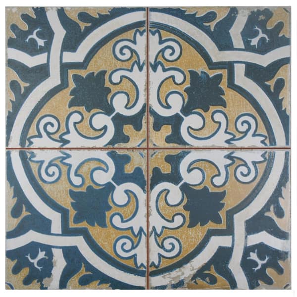 Merola Tile Kings Canarsie 9 in. x 9 in. Ceramic Floor and Wall Take Home Tile Sample