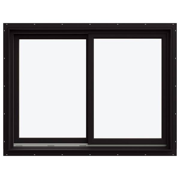 JELD-WEN 47.3125 in. x 35.5625 in. W-5500 Left-Hand Sliding Wood Clad ...