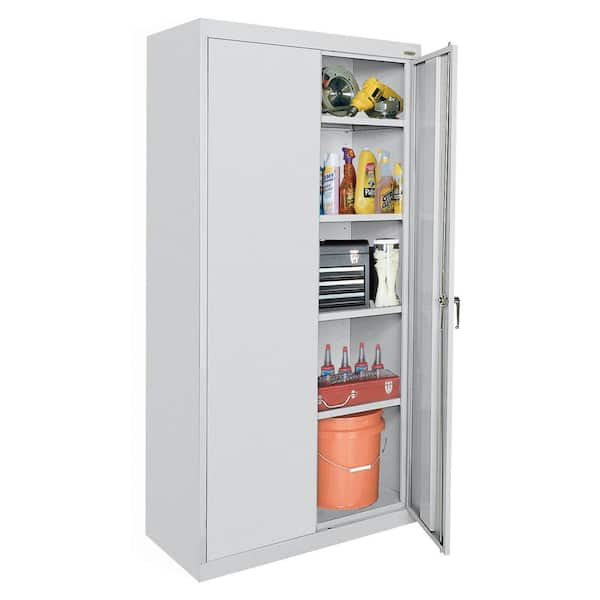 Classic Series Preassembled Steel Garage Freestanding Cabinet in Dove Gray ( 36 in. W x 72 in. H x 24 in. D )