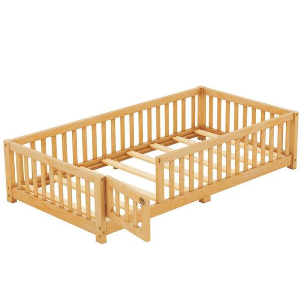 Toddler Floor Bed With Extra High Railings, Toddler Floor Bed, Nursery Crib, Playpen