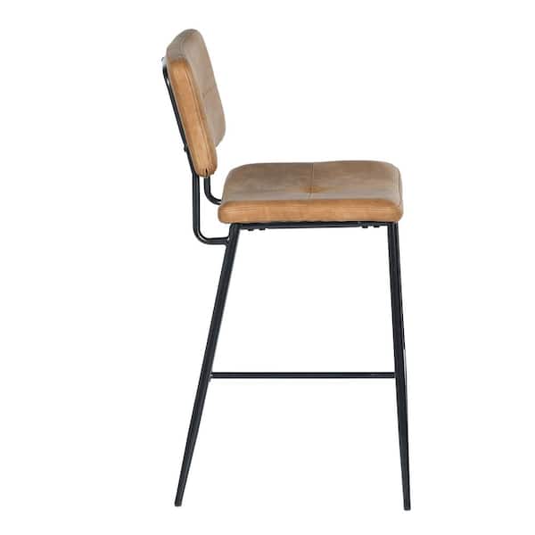 StyleWell 26 in. Blackburn Mid-Century Modern Cognac Faux