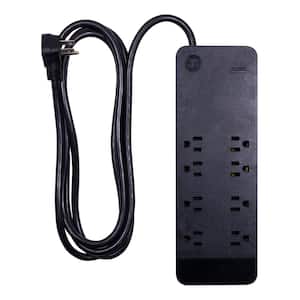 8-Outlet 2,160-Joules Surge Protector with 8 ft. Cord, Black