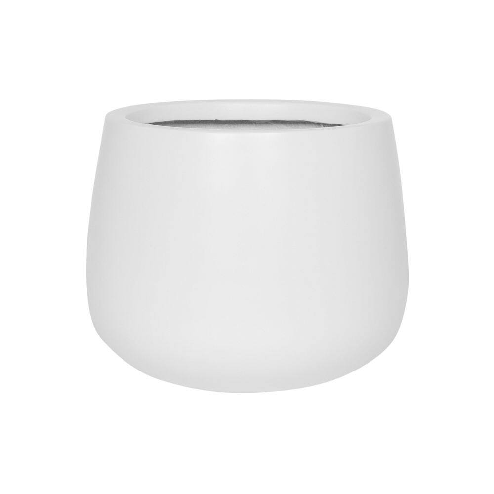 Kevan 9.84 in L Matte White Color Planter- Made of Fiberstone, Medium price history on PriceWatchPro