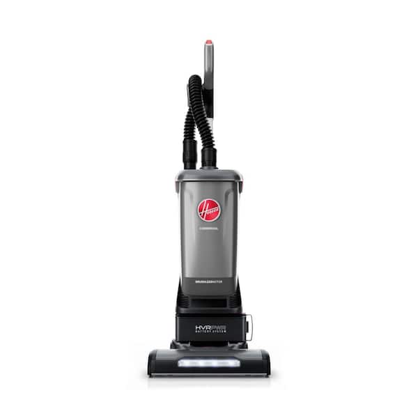 Commercial HVRPWR Cordless 40V Bagged HEPA 5.5 Quart 15-Inch Upright Vacuum for Carpet and Hardfloor in Grey (Tool Only)