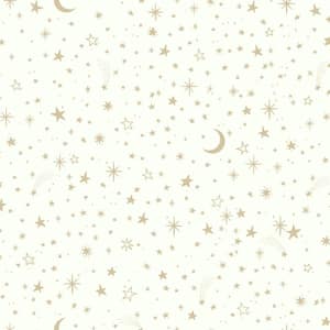 Twinkle Little Star Gold Peel and Stick Wallpaper (Covers 28.18 sq. ft.)