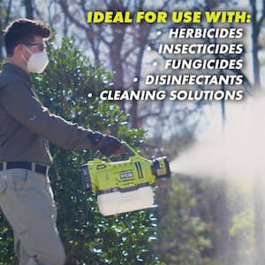 ONE+ 18V Cordless Electrostatic 0.5 Gal. Sprayer with Extra (2) Medium & (1) High Nozzles with 2.0 Ah Battery & Charger