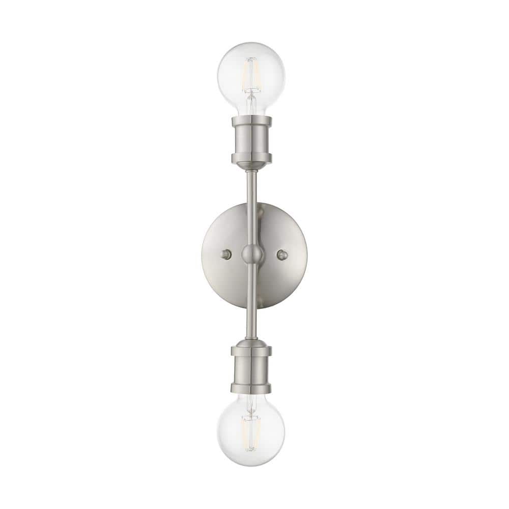 Lansdale Brushed Nickel 12" Contemporary Vanity Light