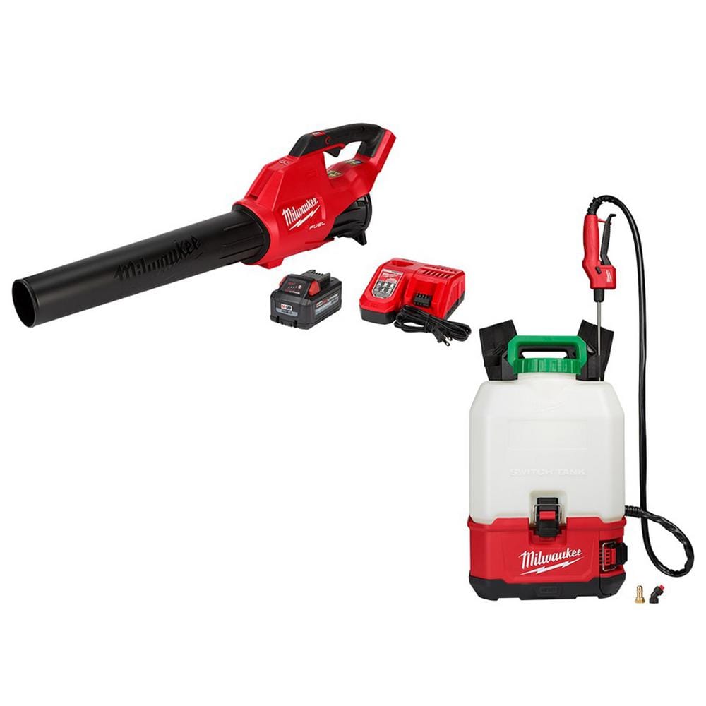 Milwaukee M18 FUEL 120 MPH 450 CFM 18-Volt Lithium-Ion Brushless Cordless Handheld Blower Kit w/4 Gal Backpack Pesticide Sprayer -  2724-20PS