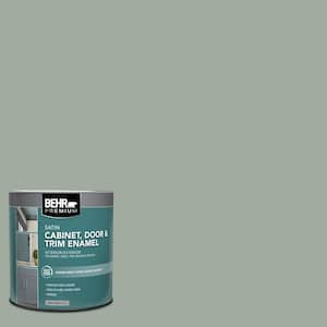 1 qt. #PPU11-15 Green Balsam Satin Enamel Interior/Exterior Cabinet, Door & Trim Paint