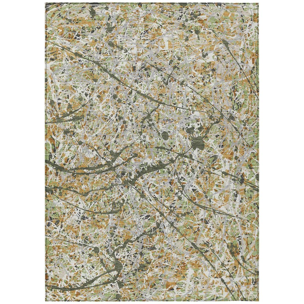 Chantille Machine Washable Indoor/Outdoor Abstract ACN2389 Olive 10 ft. x 14 ft. Area Rug price history on PriceWatchPro
