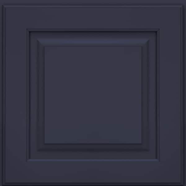 KRAFTMAID SIMPLICITY 14-5/8 in. x 14-5/8 in. Cabinet Door Sample in Midnight