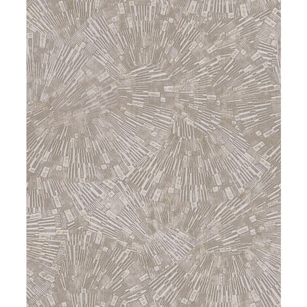 Advantage Agassiz Light Brown Burst Wallpaper Sample