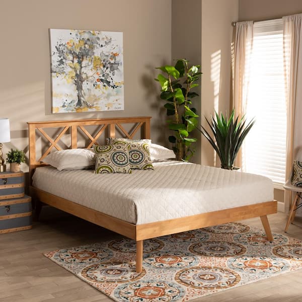 Baxton Studio Galvin Brown Full Bed 179 11246 HD The Home Depot