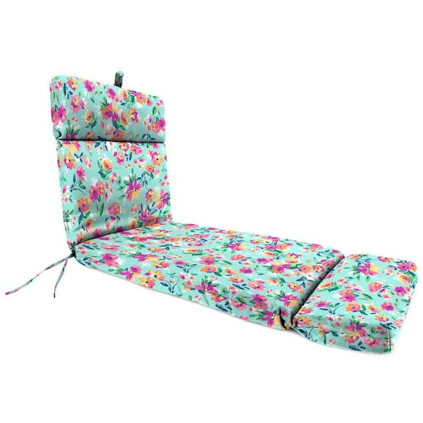 Jordan Manufacturing 72 in. L x 21 in. W x 3.5 in. T Rectangular Outdoor Chaise Lounge Cushion in Camryn Vibrant
