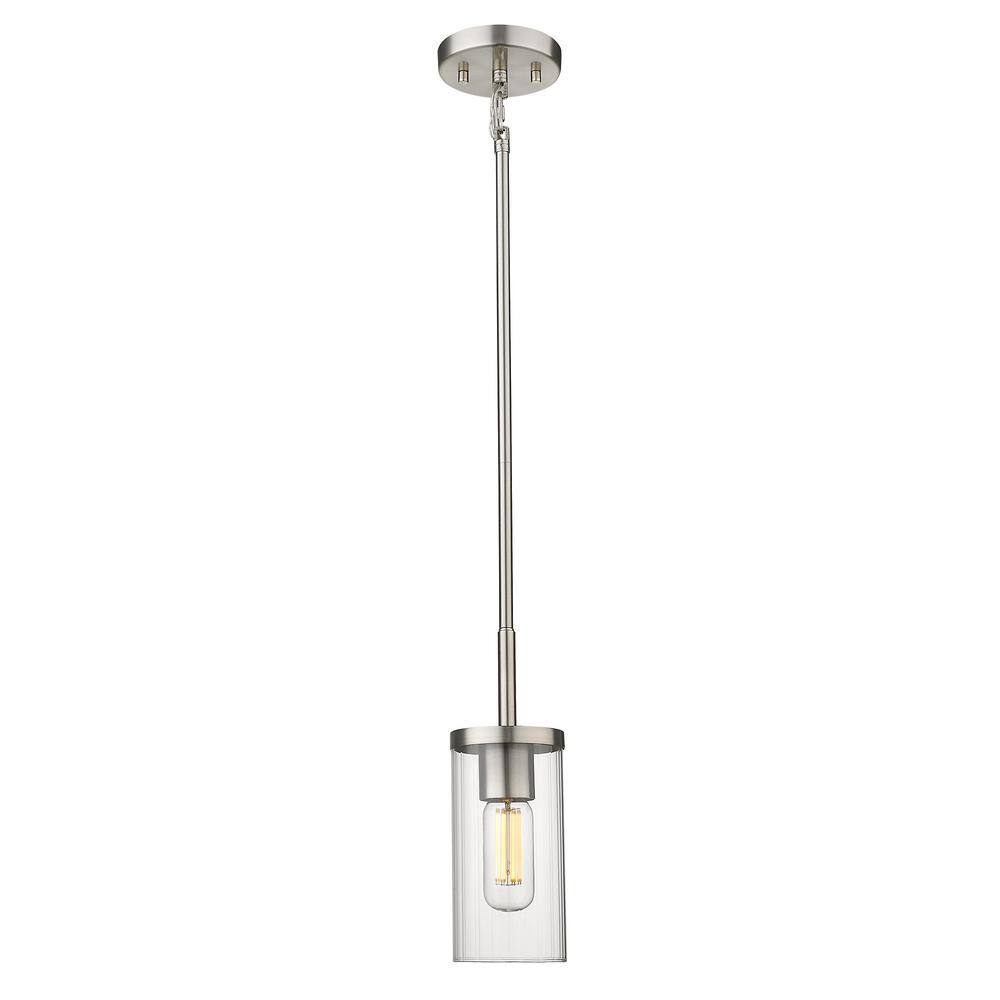 Winslett 11" Pewter Glass Mini Pendant Light