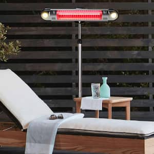 Walle 1,500-Watt 6 ft. Stainless Steel Electric Patio Heater with Remote