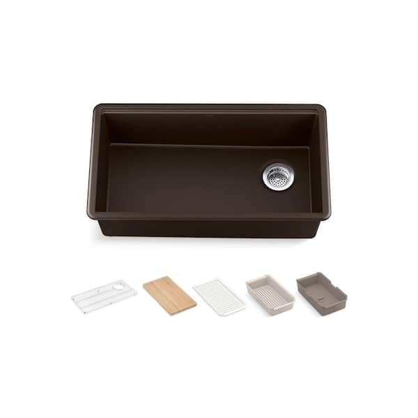 KOHLER Billings 32.5 in. Undermount Single-Bowl Workstation