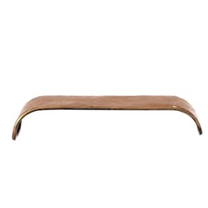 Decorative Metal Gold Stand Rectangular Shape Rustic 13.25 in. W x 5.25 in. D x 2.5 in. H Tray PC Monitor Stand Small