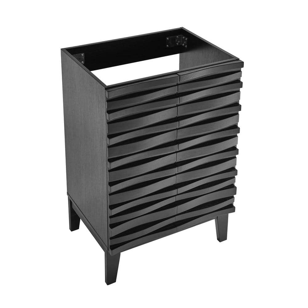 Cascade 24  Bathroom Vanity in Black (Cabinet Only)