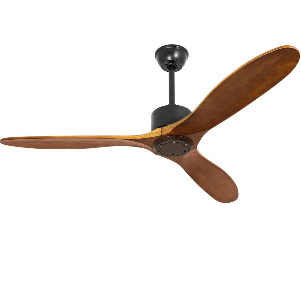 Depuley 52 in. Indoor Brown NonLighted Ceiling Fan with Remote Control