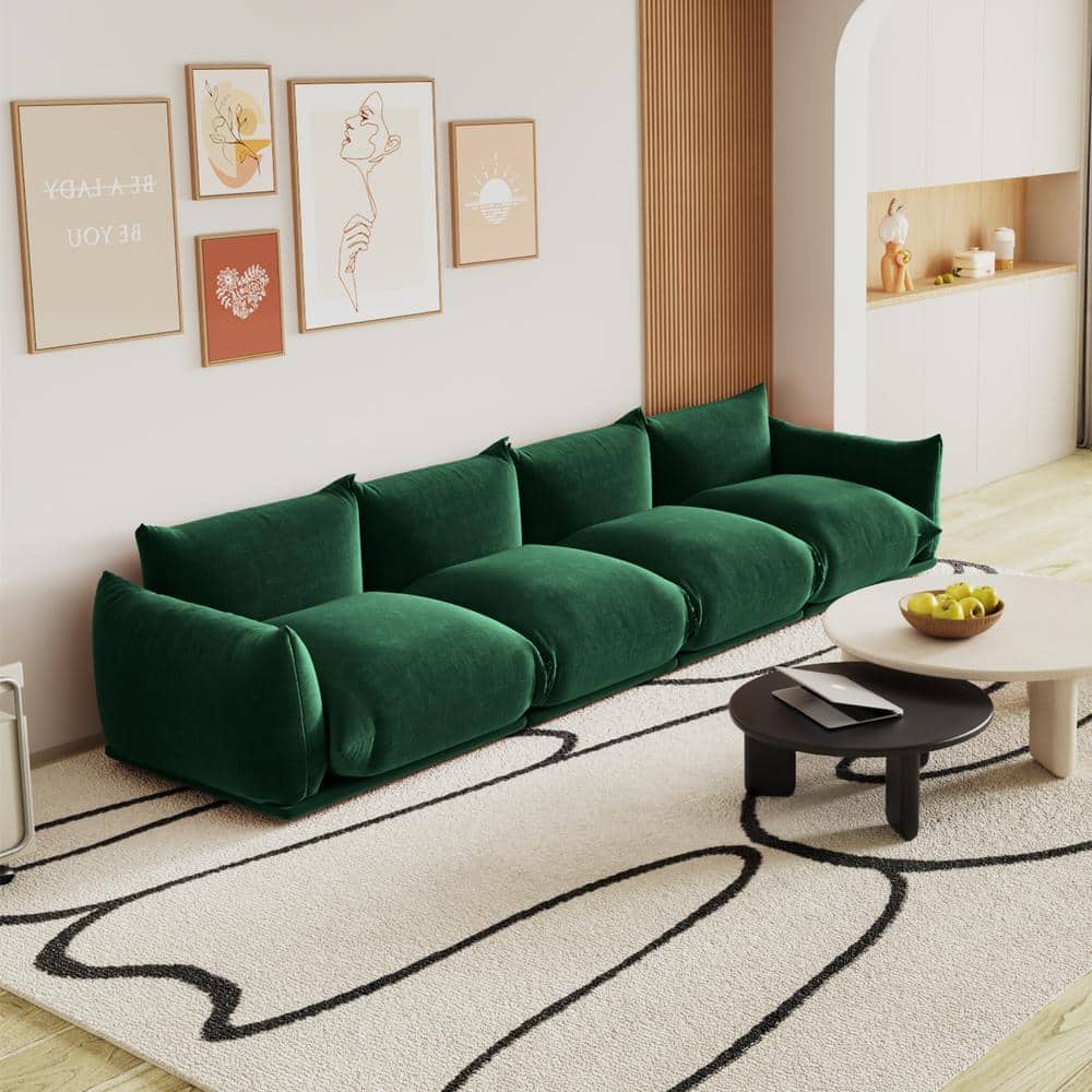 150 in. Minimalist Armless Frosted Velvet Curved 5-Seats Lazy Sofa Leisure Room Furniture Couch for Apartment in. Gray price history on PriceWatchPro