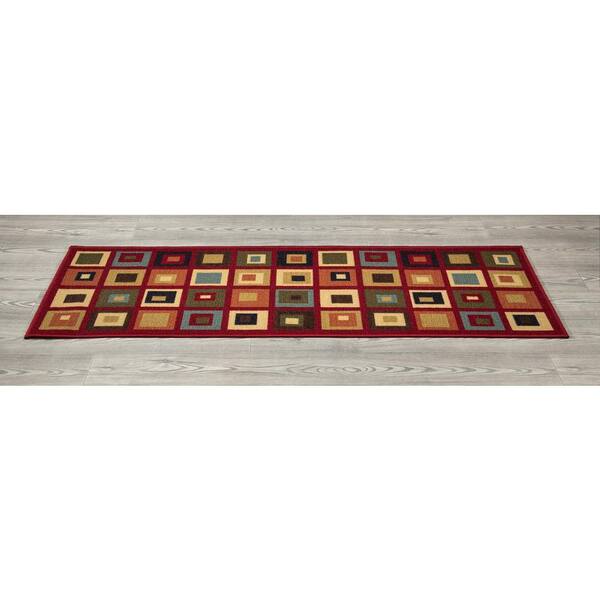 Ottomanson Ottohome Collection Non-Slip Rubberback Modern Solid 2x5 Indoor  Runner Rug, 1 ft. 8 in. x 4 ft. 11 in., Red OTH8400-20X59 - The Home Depot