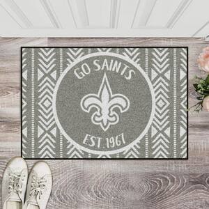 New Orleans Saints Nfl Team Logo Grey Wooden Style Style Nice Gift Home  Decor Rectangle Area Rug - Peto Rugs