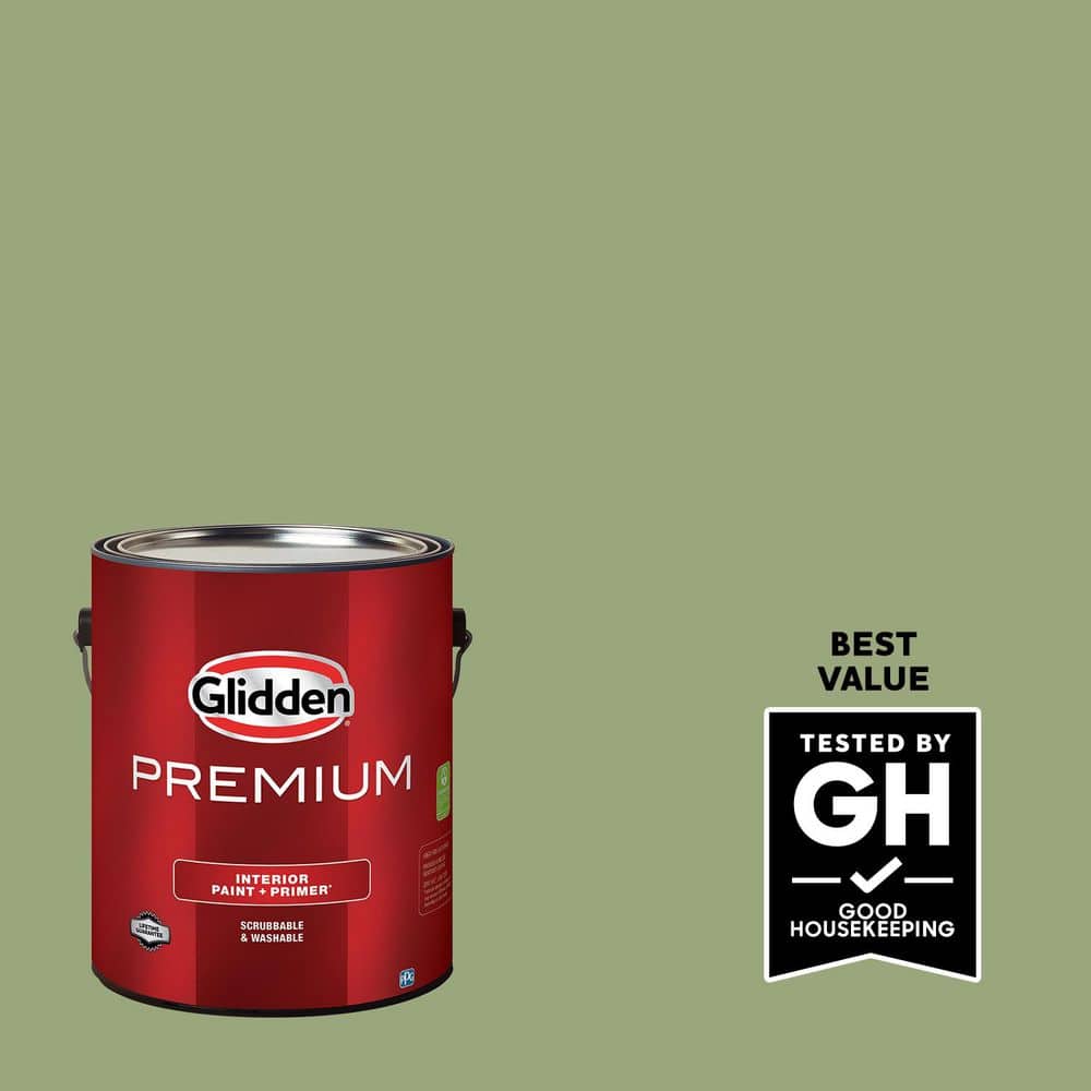 Glidden Premium 1 gal. PPG1121-5 Guacamole Satin Interior Latex