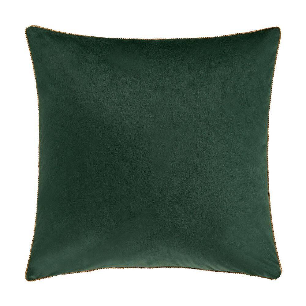 Nicholas Evergreen Polyester 18 in. Square Embellished Decorative 18 in. x 