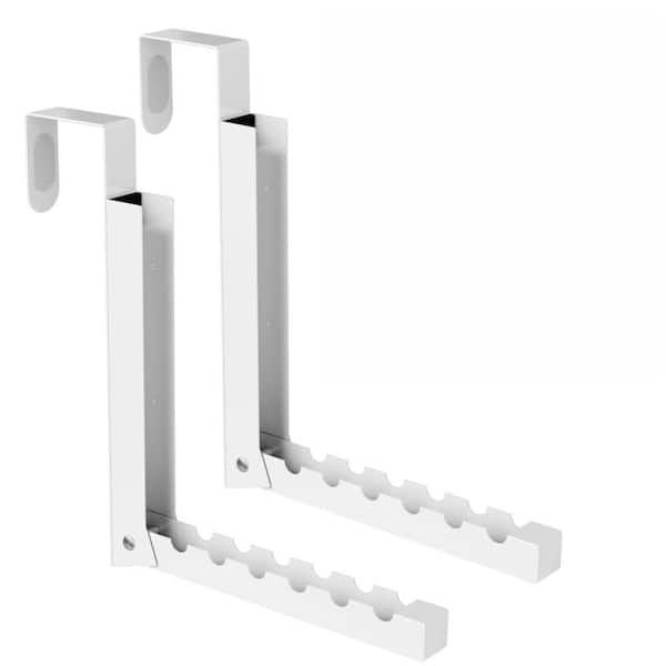 Over The Door Kitchen Rack with Folding, Portable, and Collapsible for Indoor Laundry Room and Kitchen Storage (2-Pack)