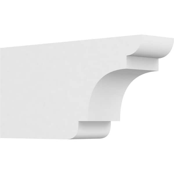 Ekena Millwork 3 in. x 6 in. x 12 in. New Brighton PVC Rafter Tail Brace