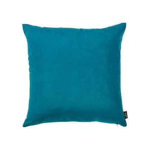 Josephine Navy Solid Color 20 in. x 20 in. Throw Pillow Cover (Set of 2)